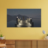 60" x 40" Canvas Art with "Dockside" image キャンバスプリント (インサイチュ (リビング))