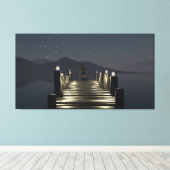 60" x 40" Canvas Art with "Dockside" image キャンバスプリント (インサイチュ (ウッドフロア))