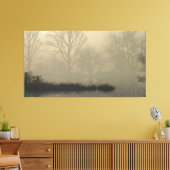 60" x 40" Canvas Art with "Foggy Dawn" image キャンバスプリント (インサイチュ (リビング))