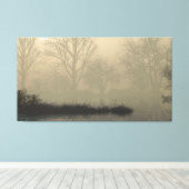60" x 40" Canvas Art with "Foggy Dawn" image キャンバスプリント (インサイチュ (ウッドフロア))