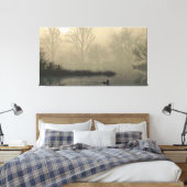 60" x 40" Canvas Art with "Foggy Dawn" image キャンバスプリント (インサイチュ (寝室))