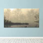 60" x 40" Canvas Art with "Foggy Dawn" image キャンバスプリント (インサイチュ (ウッドフロア))