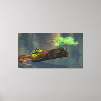 60" x 40" Canvas Art with "Rebirth (Green)" image キャンバスプリント