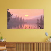 60" x 40" Canvas Art with "Sunrise" image キャンバスプリント (インサイチュ (リビング))