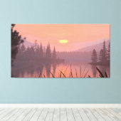 60" x 40" Canvas Art with "Sunrise" image キャンバスプリント (インサイチュ (ウッドフロア))