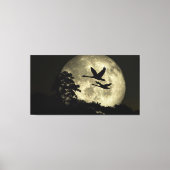 60 x 40 Canvas Art with "Swans in the Moon" image キャンバスプリント (正面)