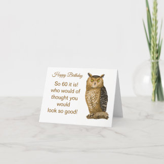 60 year old Birthday Card  サンキューカード