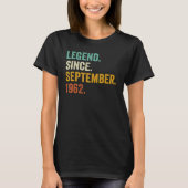60 Year Old Legend Since September 1962 60th Birt Tシャツ (正面)