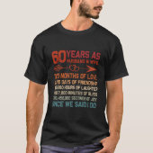 60 Years As Husband 60Th Anniversary For Tシャツ (正面)