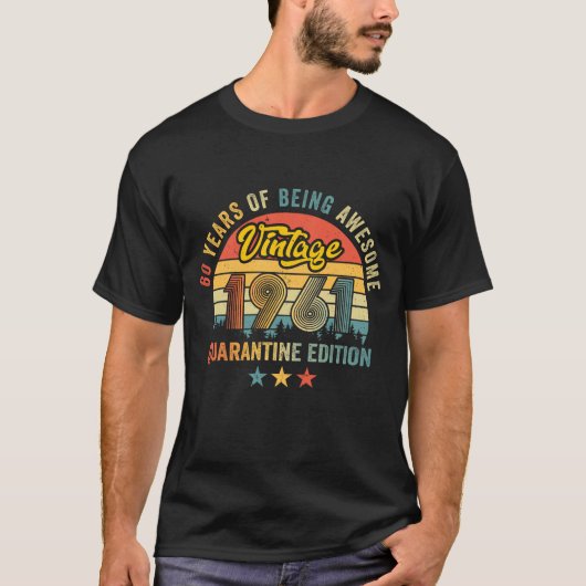 60 Years Of Being Awesome 1961 Shirt Tシャツ (正面)