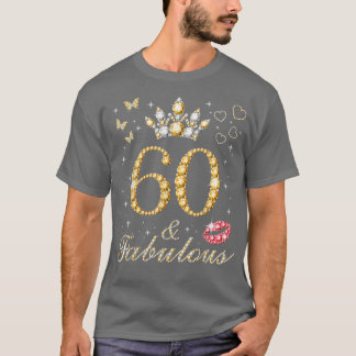 60 Years Old Gifts 60 & Fabulous Since 1962 60th B Tシャツ