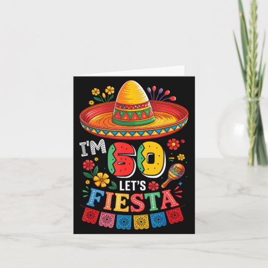 60 years old let's fiesta 60th birthday mexico 5 カード (正面)