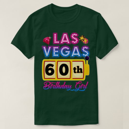 60 Years Old Vegas Girls Trip Vegas 60th Birthday  Tシャツ (デザイン正面)