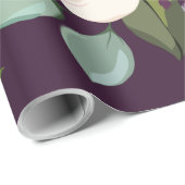 60lbラッピング紙プ転がラムパープルバラ金ゴールドGe ラッピングペーパー (ロールコーナー)