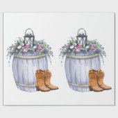 60lbラッピング紙転がサマーカントリーウェディングRu ラッピングペーパー (フラット)