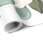 60lbラッピング紙転がホワイトローズ金ゴールド幾何学模様 ラッピングペーパー (ロールコーナー)