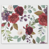 60lbラッピング紙転がホワイトローズ金ゴールド幾何学模様 ラッピングペーパー (フラット)