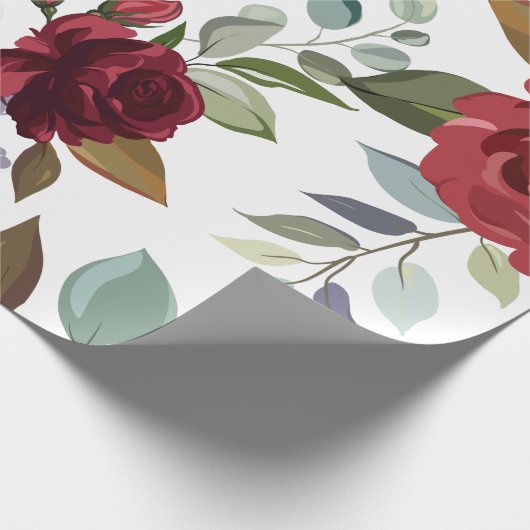 60lbラッピング紙転がホワイトローズ金ゴールド幾何学模様 ラッピングペーパー (角)