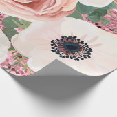 60lbラッピング紙転が幾何ガーデンバラ ラッピングペーパー (角)