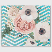 60lbラッピング紙転が幾何バラ ラッピングペーパー (フラット)