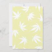 60sおもしろいテーマ誕生日ははるか彼向けのヒッピー 招待状 (裏面)