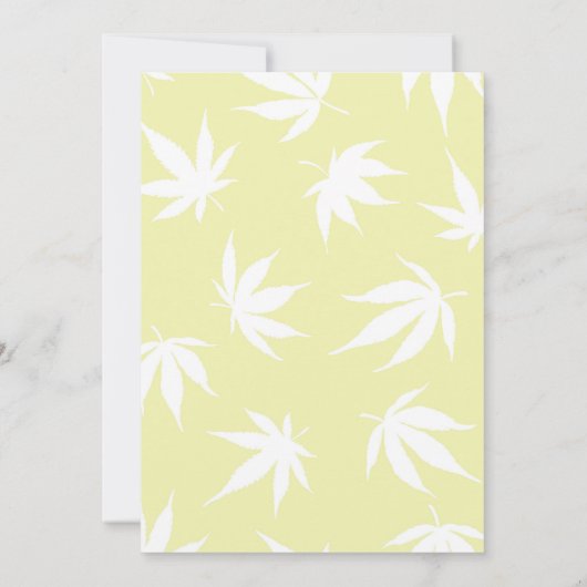 60sおもしろいテーマ誕生日ははるか彼向けのヒッピー 招待状 (裏面)