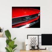 60sクラシックマッスルカーのポスター ポスター (ホームオフィス)