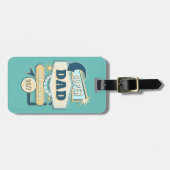 60sスタイルダイナーサインすごいパパ ラゲッジタグ (正面横)