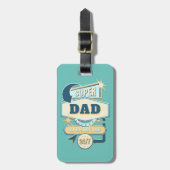 60sスタイルダイナーサインすごいパパ ラゲッジタグ (正面縦)