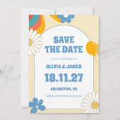 60sソフトレトロオールド音楽フローラGroovy 結婚's セーブザデート (正面)