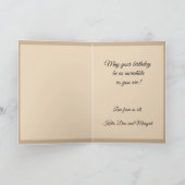 60sヒッパイフラワーガール誕生日カード カード (内部)