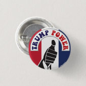 60sヒッピーの平和改革の上の力の親指を切札で取って下さい 缶バッジ (正面&裏面)