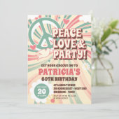 60sヒッピーパーティの招待状 招待状 (スタンド正面)