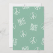 60sヒッピーパーティーベビーシャワー招待状 招待状 (裏面)