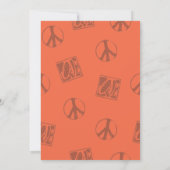 60sヒッピーパーティー赤ちゃんシャワー 招待状 (裏面)