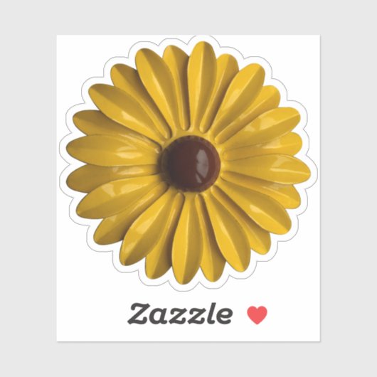 60sヒッピーモダンデイジーフラワーフローラ春の結婚式 シール (シート)
