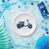 60sモータースクーター ペーパープレート (パーティー)