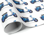 60sモータースクーター ラッピングペーパー (ロールコーナー)