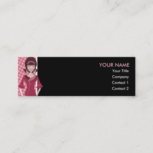 60sレトロのひよこ スキニー名刺 (正面)