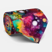 60sレトロタイダイ70sヒッピー ネクタイ (ロール)