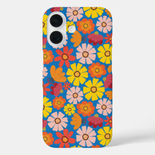 60sレトロブルーサマー iPhone 16ケース