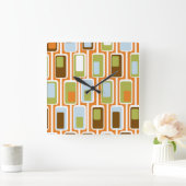 60s箱 スクエア壁時計 (ホーム)