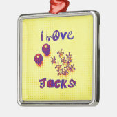 60s 70sからのレトロのジャッキ メタルオーナメント (左)