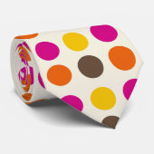 60s 70sボホ水玉模様ヒッピーレトロタイ ネクタイ (ロール)