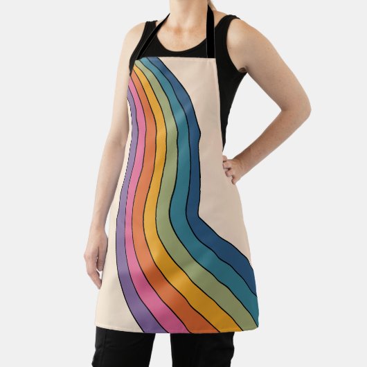 60s 70sレトロストライプ エプロン (インサイチュ)