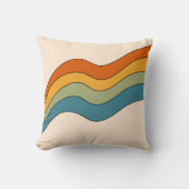 60s 70sレトロストライプ クッション (正面)
