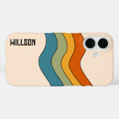 60s 70sレトロストライプ Case-Mate iPhoneケース (裏面 (横))