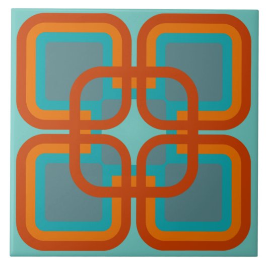 60s 70sレトロタイル タイル (正面)