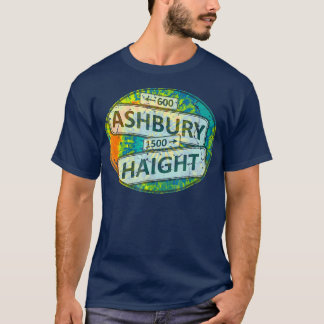 60s 70sレトロフラワーパワーハイトアッシュベリーシンボルや象徴 tシャツ