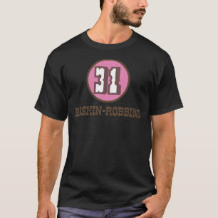 60S-70Sヴィンテージ消しバスキンロビンアイスクリームL Tシャツ